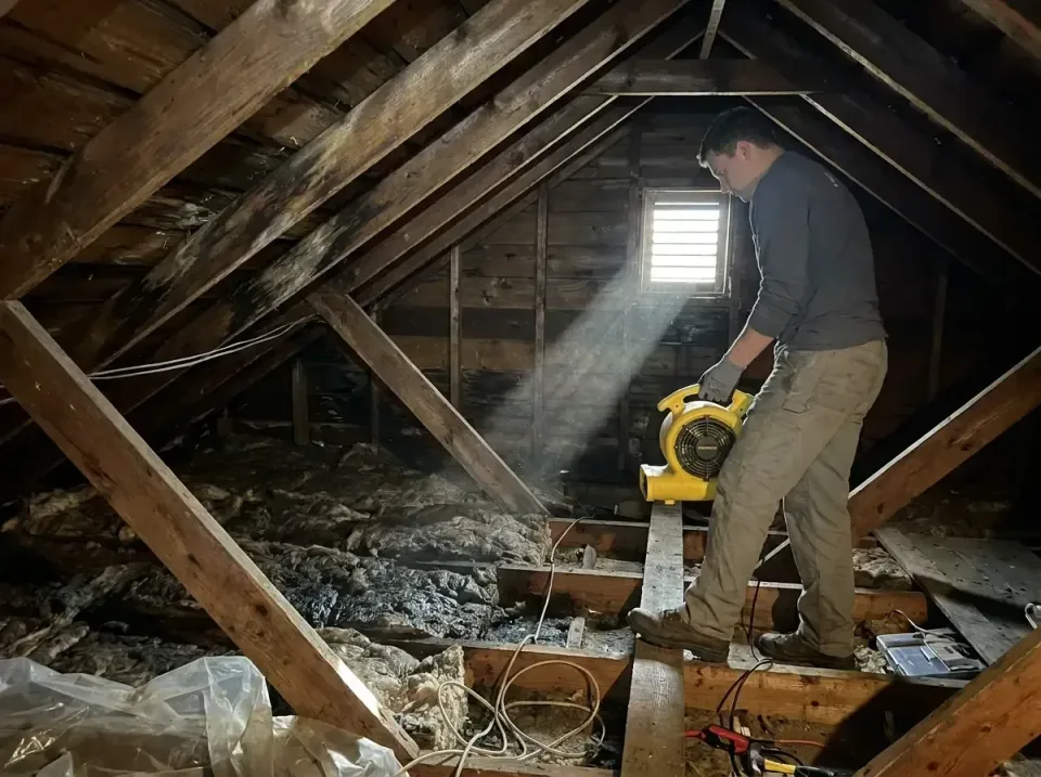 attic-water-damage-drying-proc-007 — frequently asked questions, Emergency Water Extraction & 24/7 Flood Response in Naval A…
